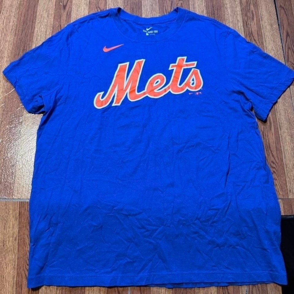 Nike Blue Mets CAND #4 Sportswear Baseball‎ Shirt XL